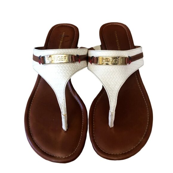 Tommy Hilfiger Siesta White Platform Sandal 10 - Picture 1 of 8